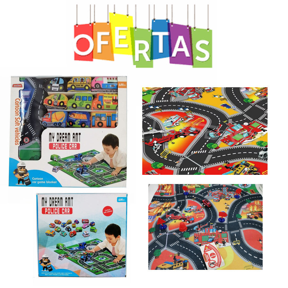 Alfombras De Juegos Para Bebe + Set De Autos